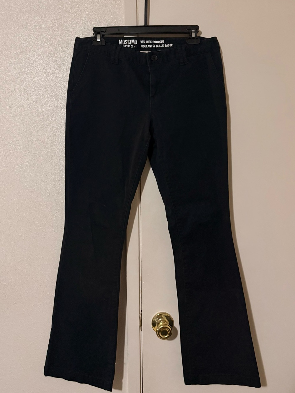 Mossimo Black Mid-Rise Bootcut Pants Size 10 w/ pockets